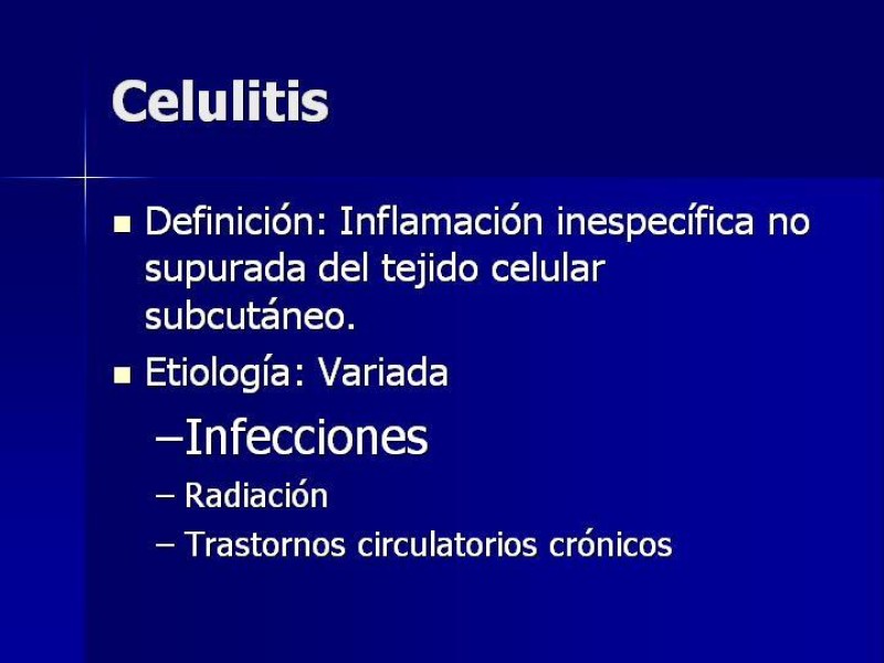 Diapositiva 7 de Celulitis, Erisipela y Loxoscelismo