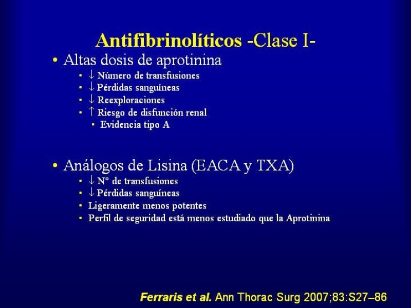 Diapositiva 51 de Efectos deletéreos de la transfusión masiva en cardiocirugía