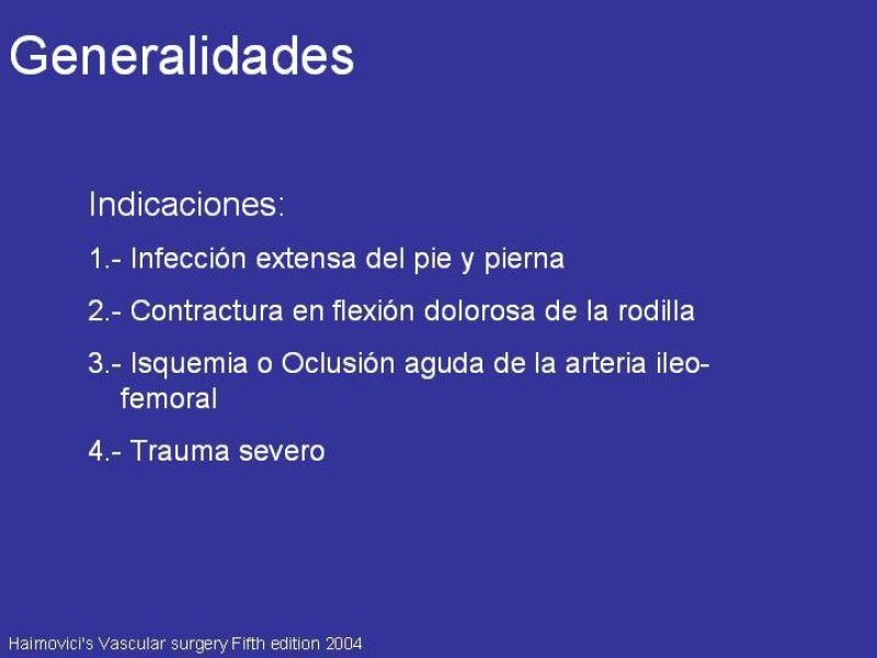Diapositiva 1 de Desarticulación de rodilla y amputación supracondilea