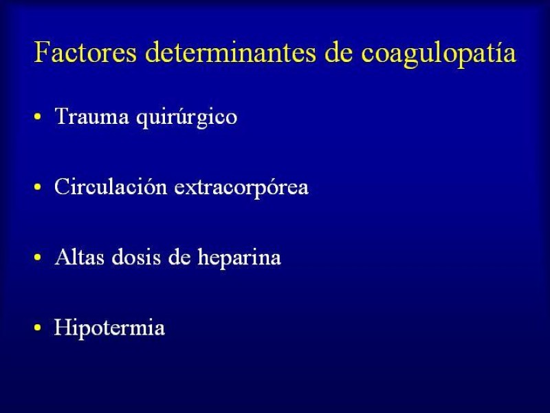 Diapositiva 2 de Efectos deletéreos de la transfusión masiva en cardiocirugía