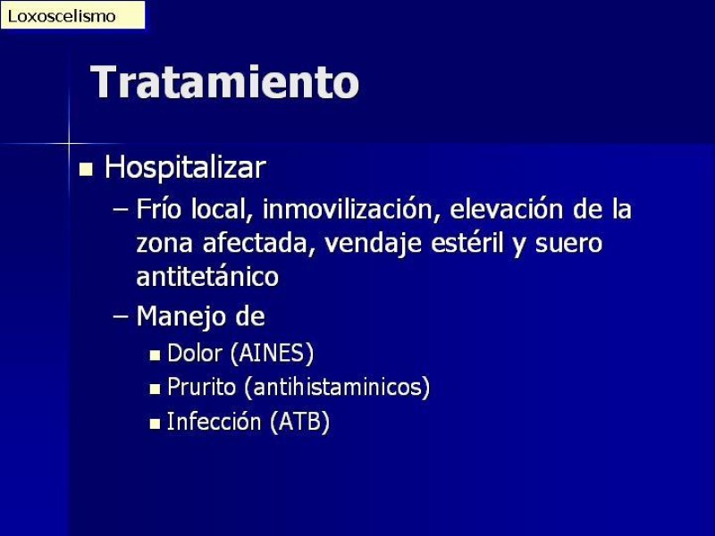 Diapositiva 29 de Celulitis, Erisipela y Loxoscelismo