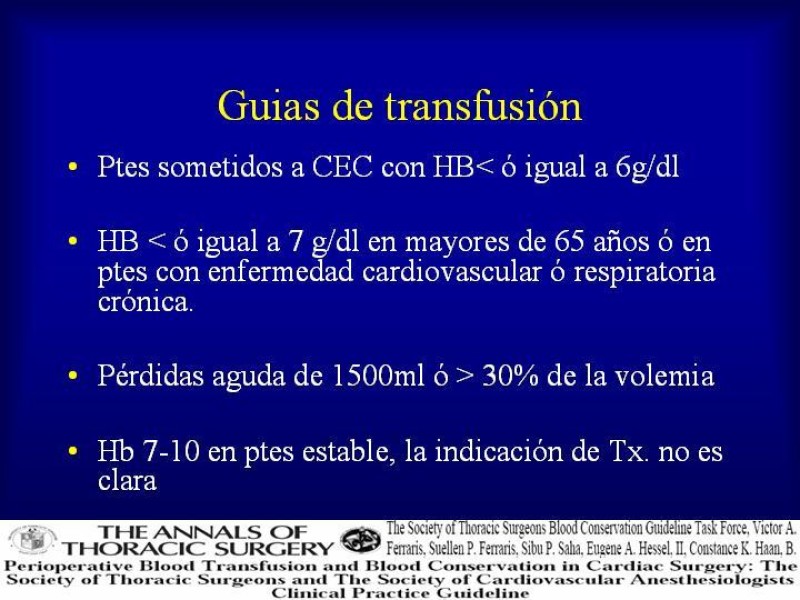 Diapositiva 44 de Efectos deletéreos de la transfusión masiva en cardiocirugía