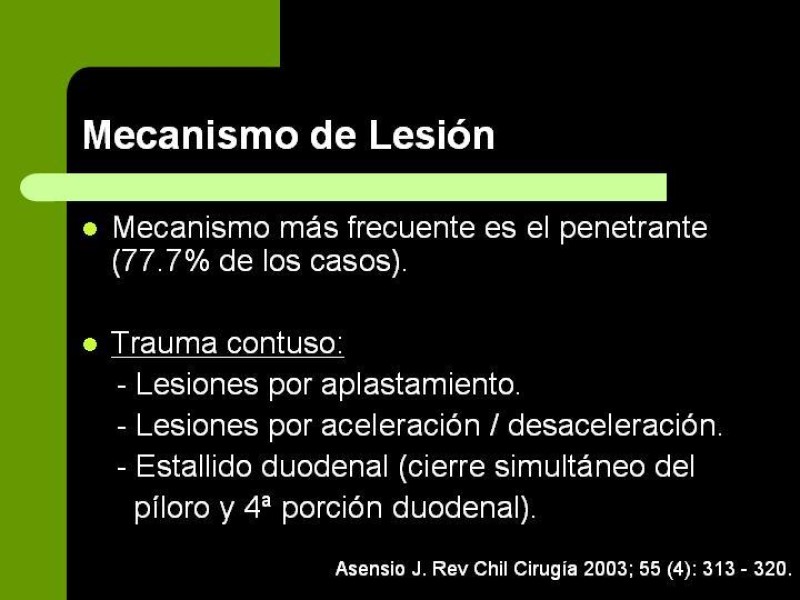 Diapositiva 30 de Trauma Pancreato-Duodenal