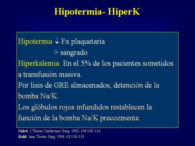 Diapositiva 42 de Efectos deletéreos de la transfusión masiva en cardiocirugía