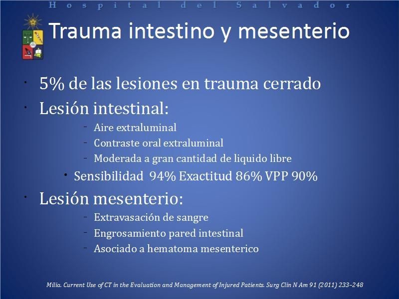 Diapositiva 13 de El rol del TAC de abdomen en Urgencia