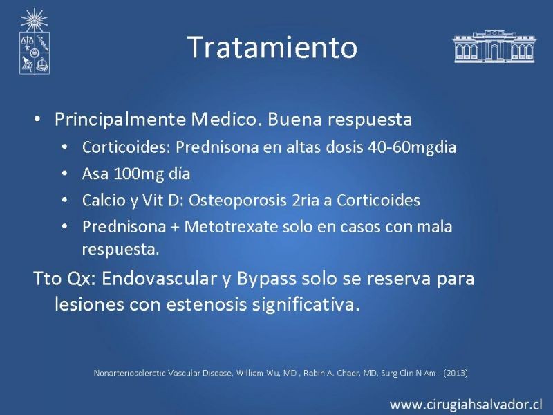 Diapositiva 27 de Enfermedad vascular no aterosclerótica: Diagnostico y manejo