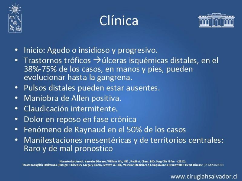 Diapositiva 6 de Enfermedad vascular no aterosclerótica: Diagnostico y manejo