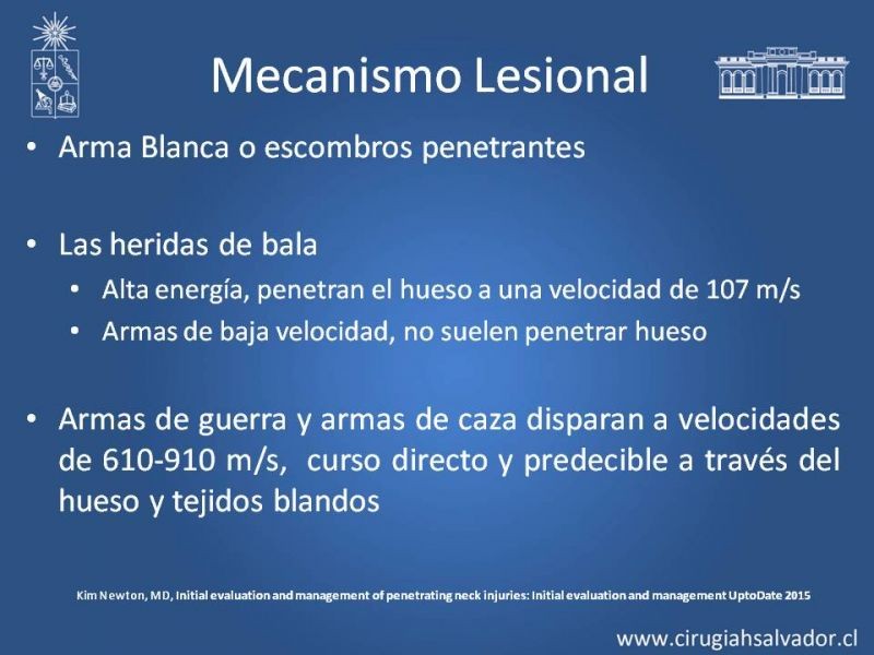 Diapositiva 8 de Trauma Penetrante Cervical