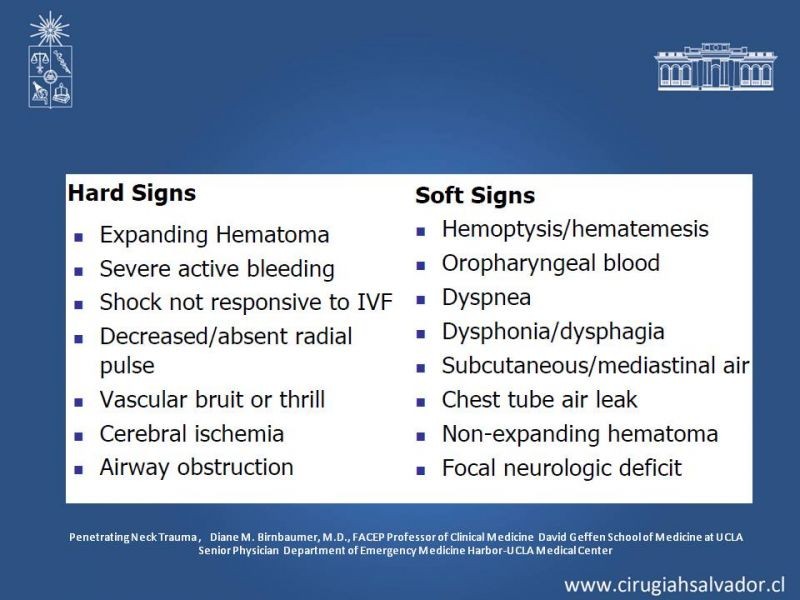 Diapositiva 13 de Trauma Penetrante Cervical