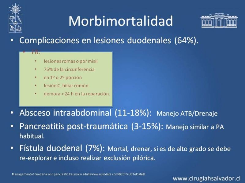 Diapositiva 32 de Trauma Pancreatoduodenal