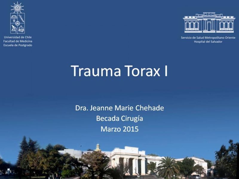 Diapositiva 40 de Trauma Torax I