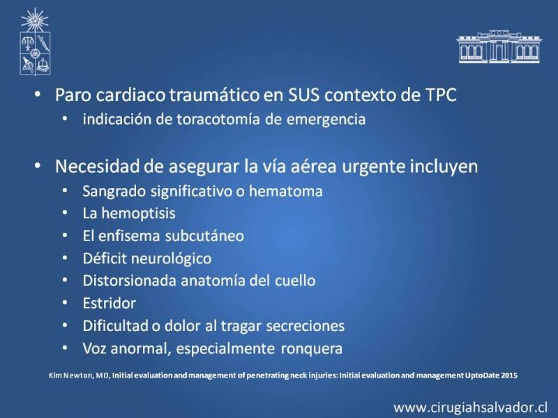 Diapositiva 14 de Trauma Penetrante Cervical