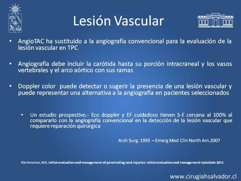 Diapositiva 18 de Trauma Penetrante Cervical