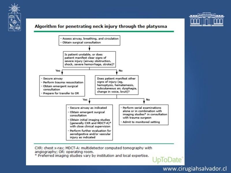Diapositiva 21 de Trauma Penetrante Cervical