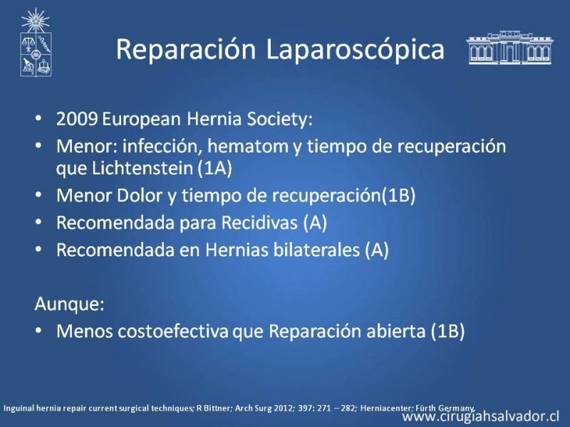 Diapositiva 7 de Hernioplastía Inguinal (Laparoscópica vs Abierta)