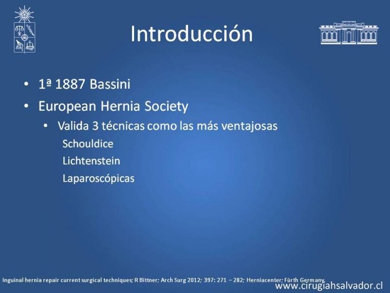 Diapositiva 2 de Hernioplastía Inguinal (Laparoscópica vs Abierta)