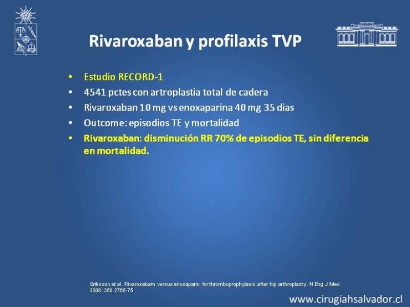 Diapositiva 14 de Nuevos Anticoagulantes