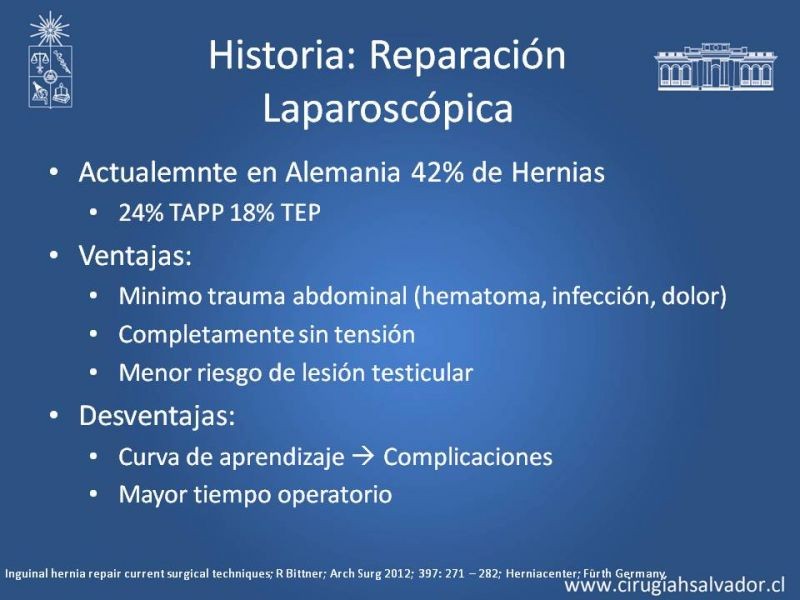 Diapositiva 6 de Hernioplastía Inguinal (Laparoscópica vs Abierta)