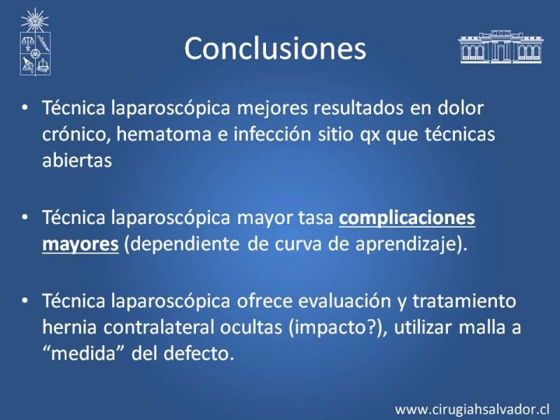 Diapositiva 19 de Hernioplastía Inguinal (Laparoscópica vs Abierta)