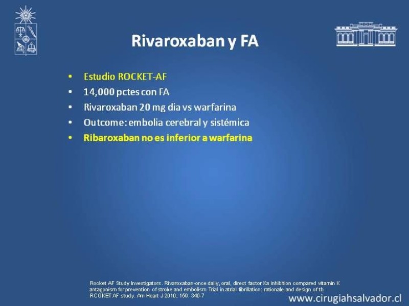 Diapositiva 12 de Nuevos Anticoagulantes