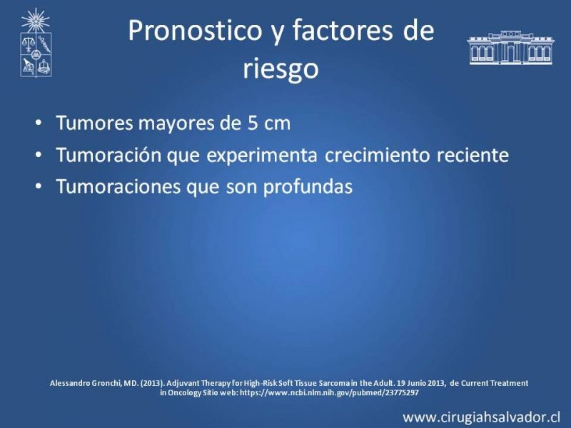 Diapositiva 4 de Adyuvancia y Neoadyuvancia en Sarcomas