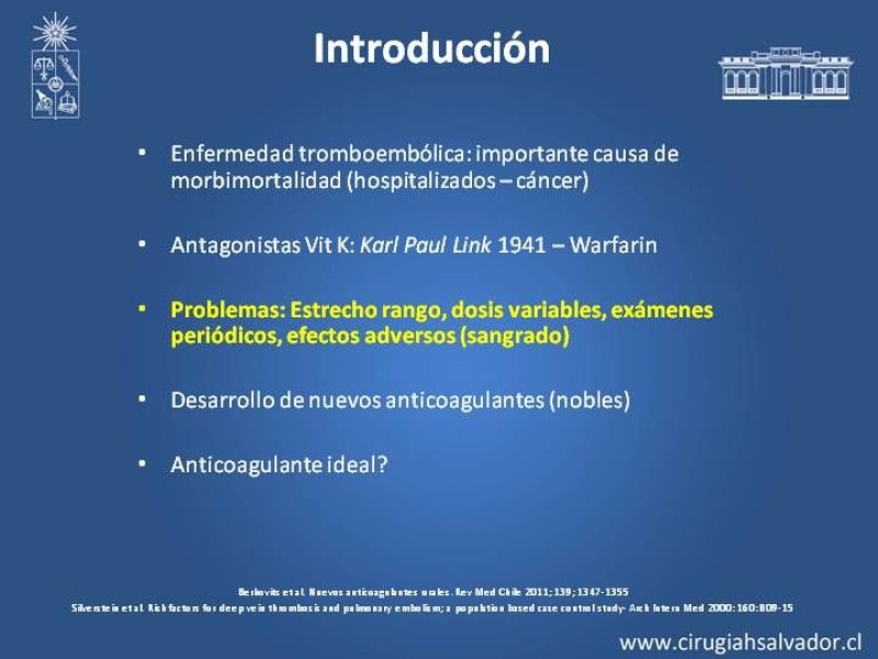 Diapositiva 1 de Nuevos Anticoagulantes