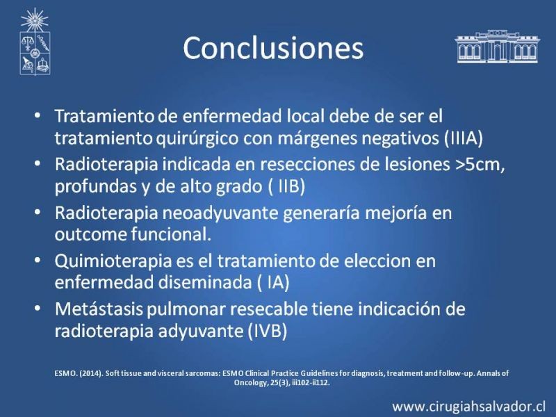 Diapositiva 13 de Adyuvancia y Neoadyuvancia en Sarcomas