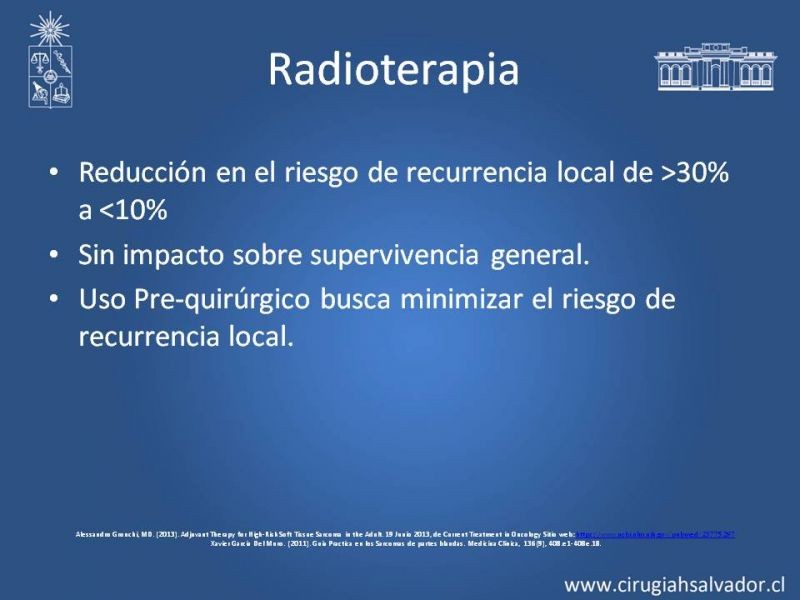 Diapositiva 5 de Adyuvancia y Neoadyuvancia en Sarcomas