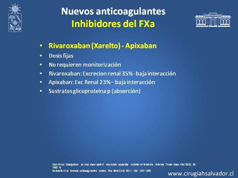 Diapositiva 11 de Nuevos Anticoagulantes