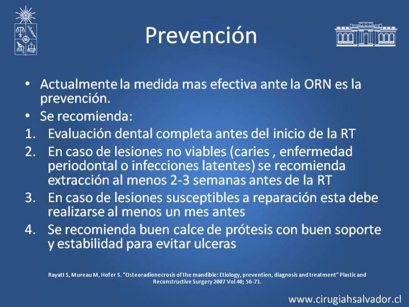 Diapositiva 16 de Osteoradionecrosis