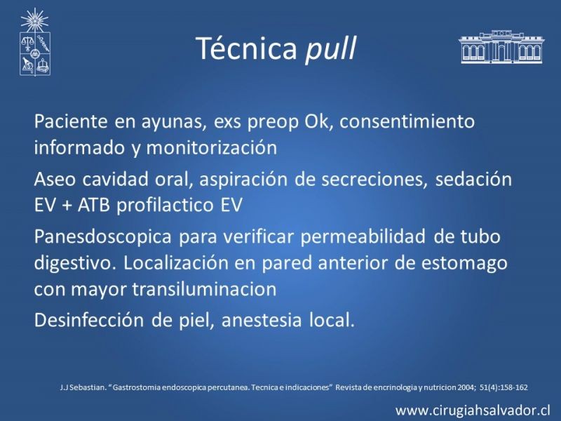 Diapositiva 5 de Gastrostomía Endoscópica Percutánea