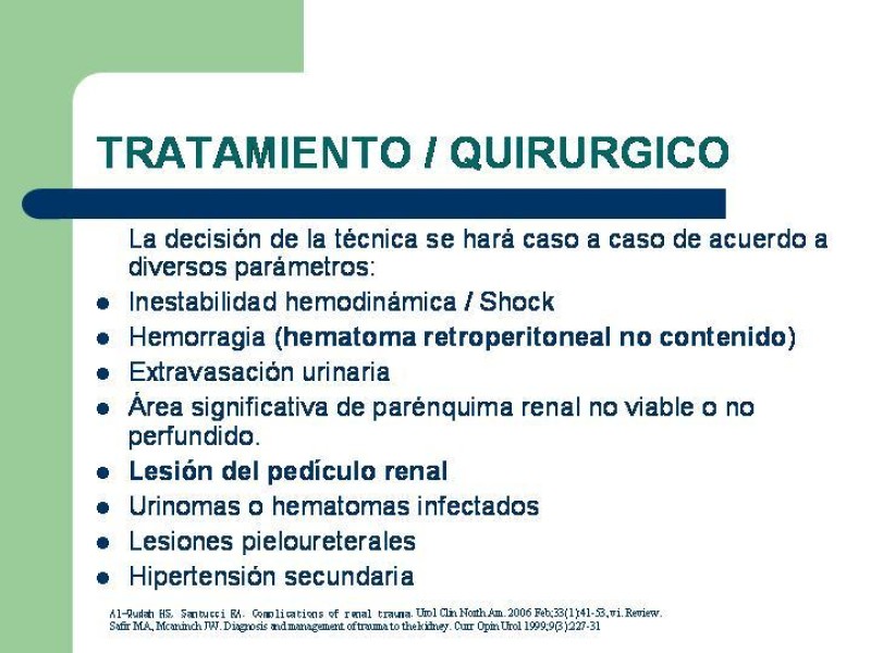 Diapositiva 25 de Traumatismo renal