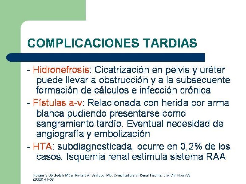 Diapositiva 35 de Traumatismo renal