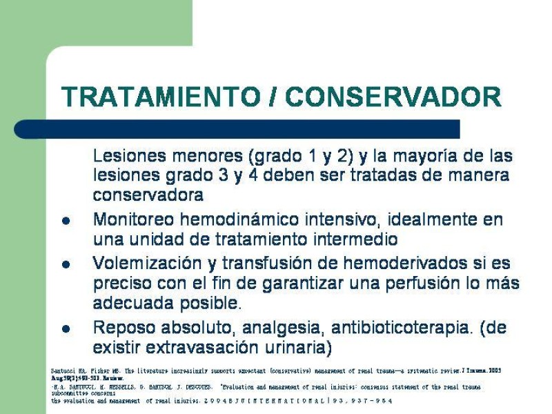 Diapositiva 24 de Traumatismo renal