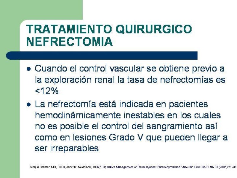 Diapositiva 32 de Traumatismo renal