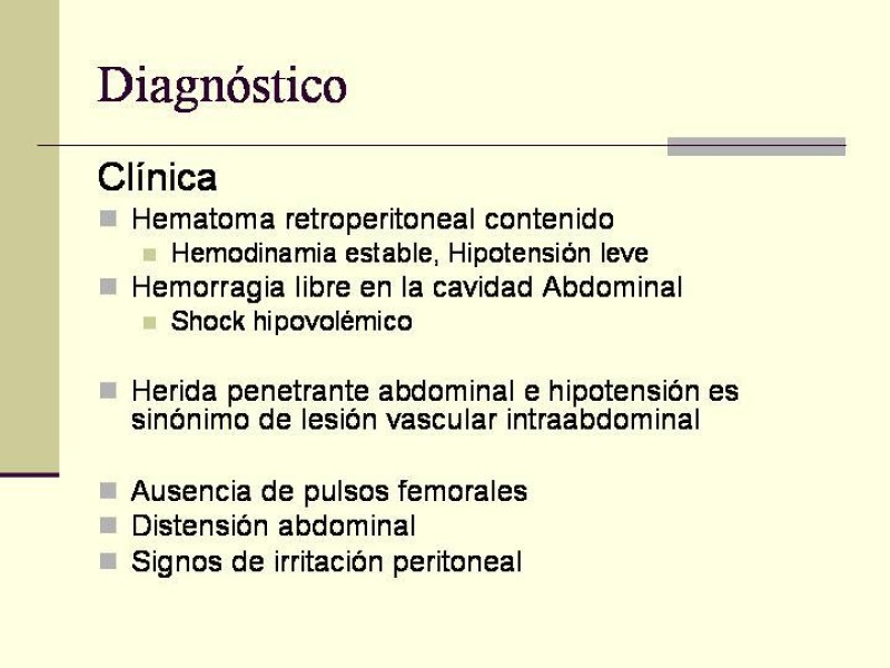 Diapositiva 6 de Lesiones Vasculares Abdominales