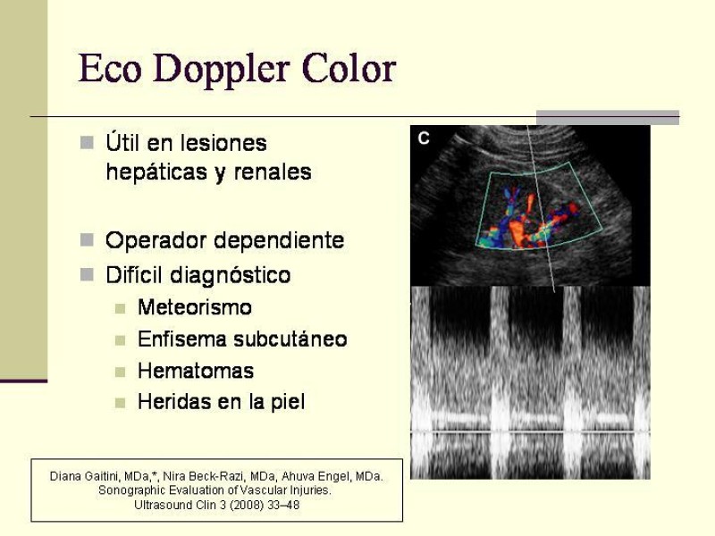 Diapositiva 13 de Lesiones Vasculares Abdominales