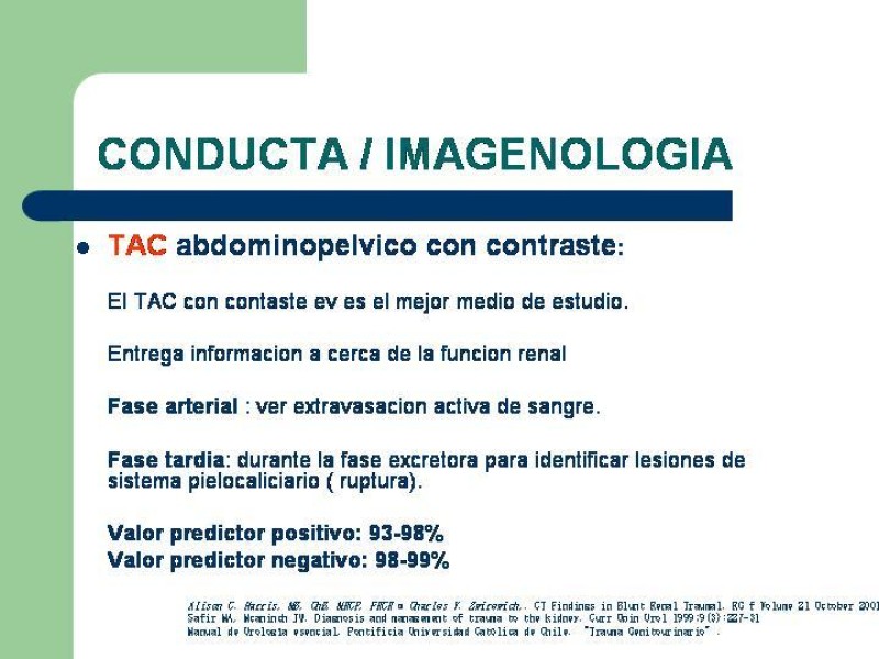 Diapositiva 9 de Traumatismo renal