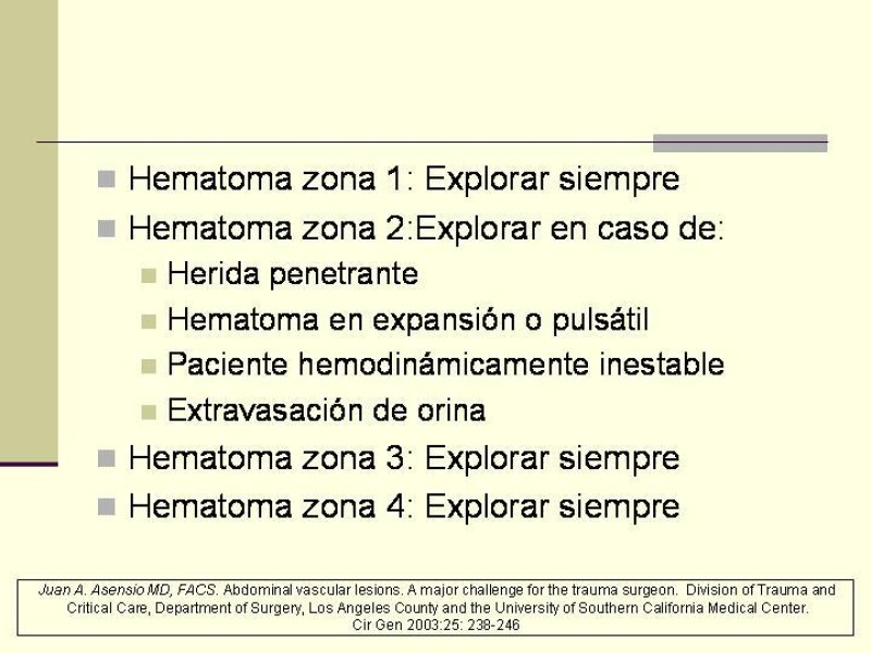 Diapositiva 25 de Lesiones Vasculares Abdominales