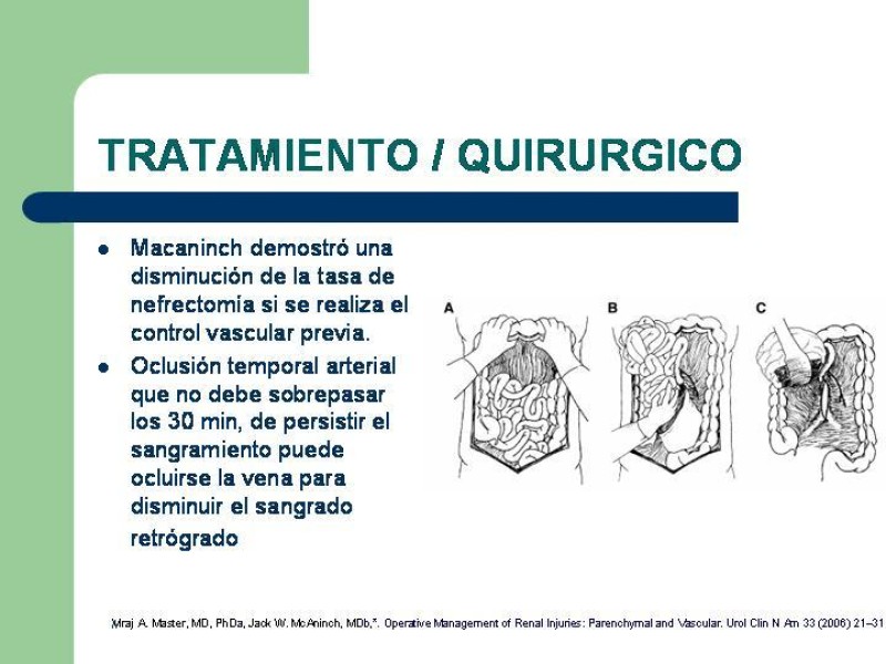 Diapositiva 28 de Traumatismo renal