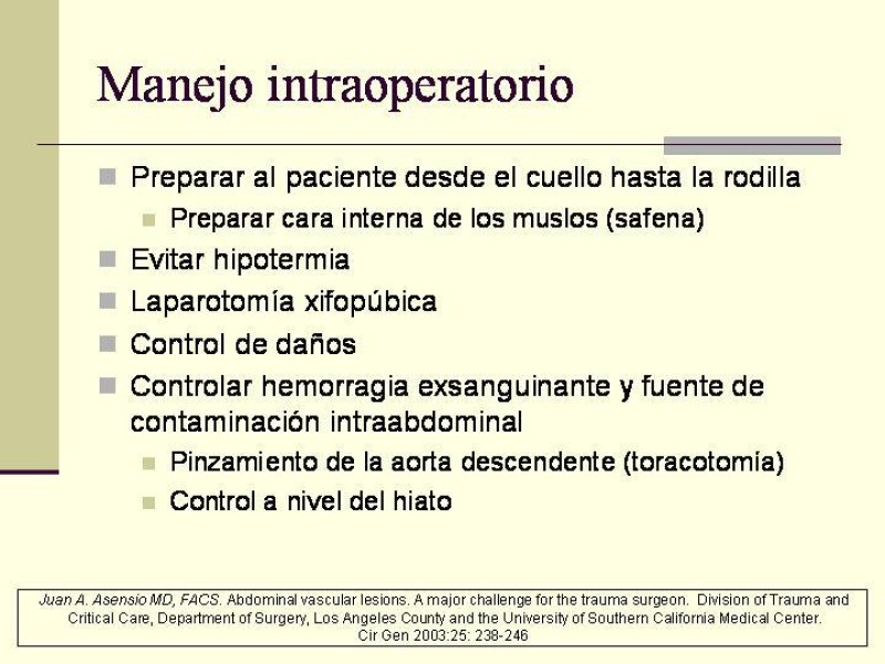 Diapositiva 19 de Lesiones Vasculares Abdominales