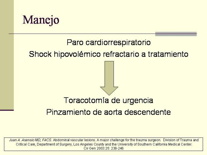 Diapositiva 18 de Lesiones Vasculares Abdominales