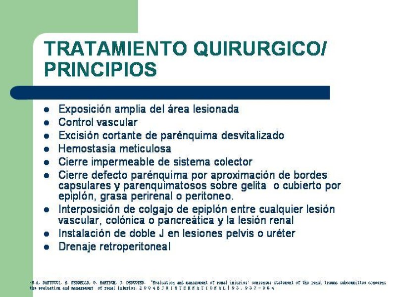 Diapositiva 27 de Traumatismo renal