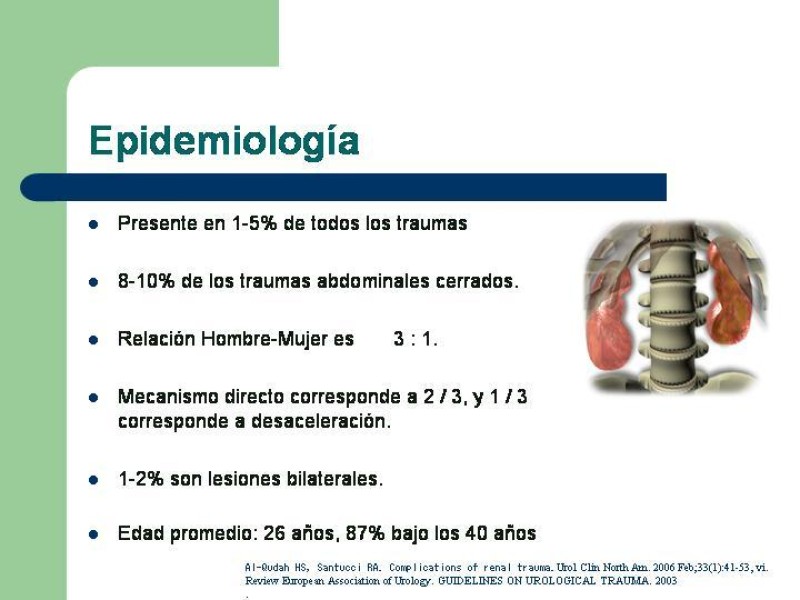 Diapositiva 1 de Traumatismo renal