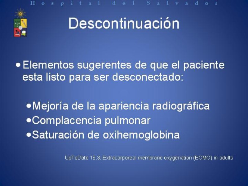 Diapositiva 17 de ECMO : Extra Corporeal Membrane Oxigenation