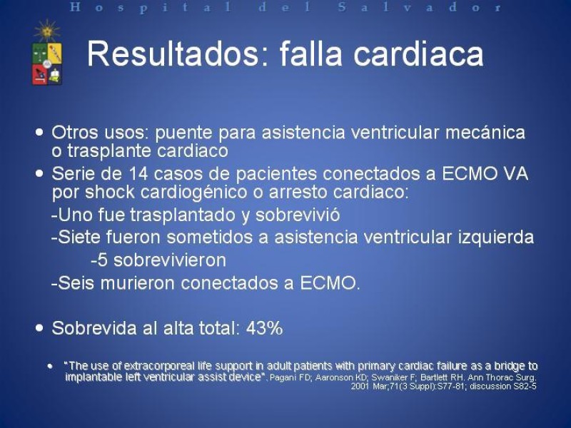 Diapositiva 12 de ECMO : Extra Corporeal Membrane Oxigenation