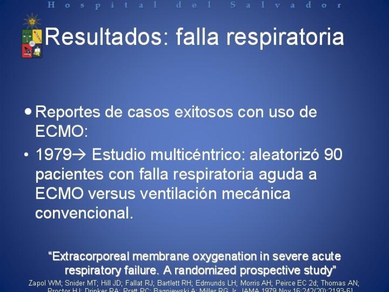 Diapositiva 6 de ECMO : Extra Corporeal Membrane Oxigenation