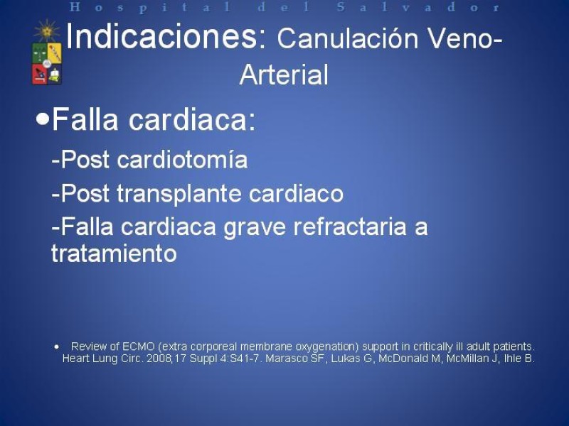 Diapositiva 5 de ECMO : Extra Corporeal Membrane Oxigenation