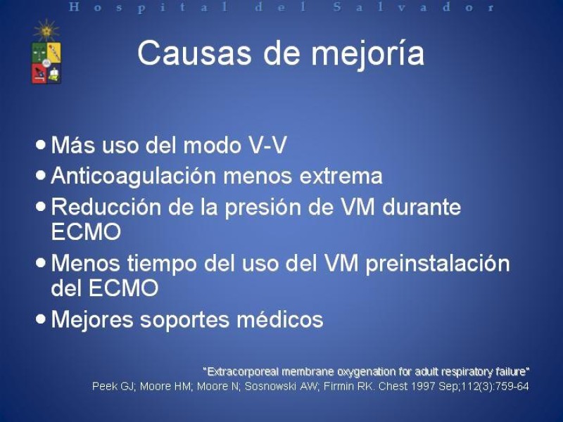 Diapositiva 9 de ECMO : Extra Corporeal Membrane Oxigenation