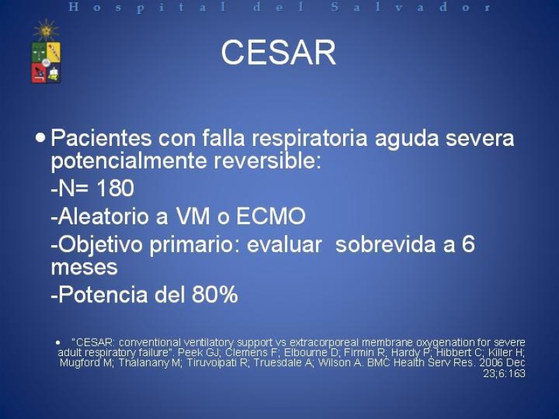 Diapositiva 10 de ECMO : Extra Corporeal Membrane Oxigenation